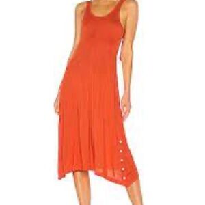 Rag & Bone Allegra NWOT Fire Red Scoop Neck Tank Dress, Size Small